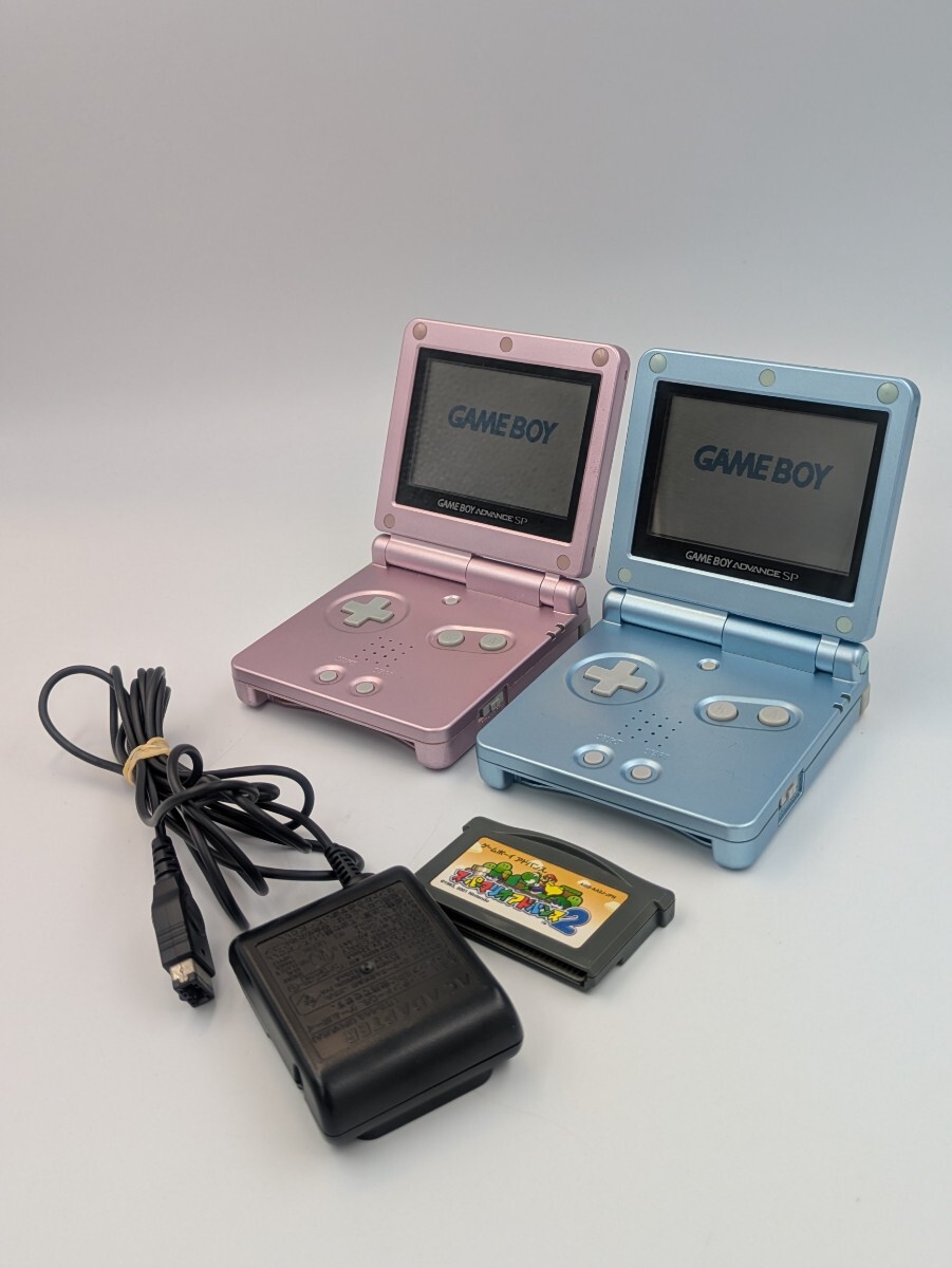 ゲームボーイアドバンスSPアズライトブルー充電器付スーパー