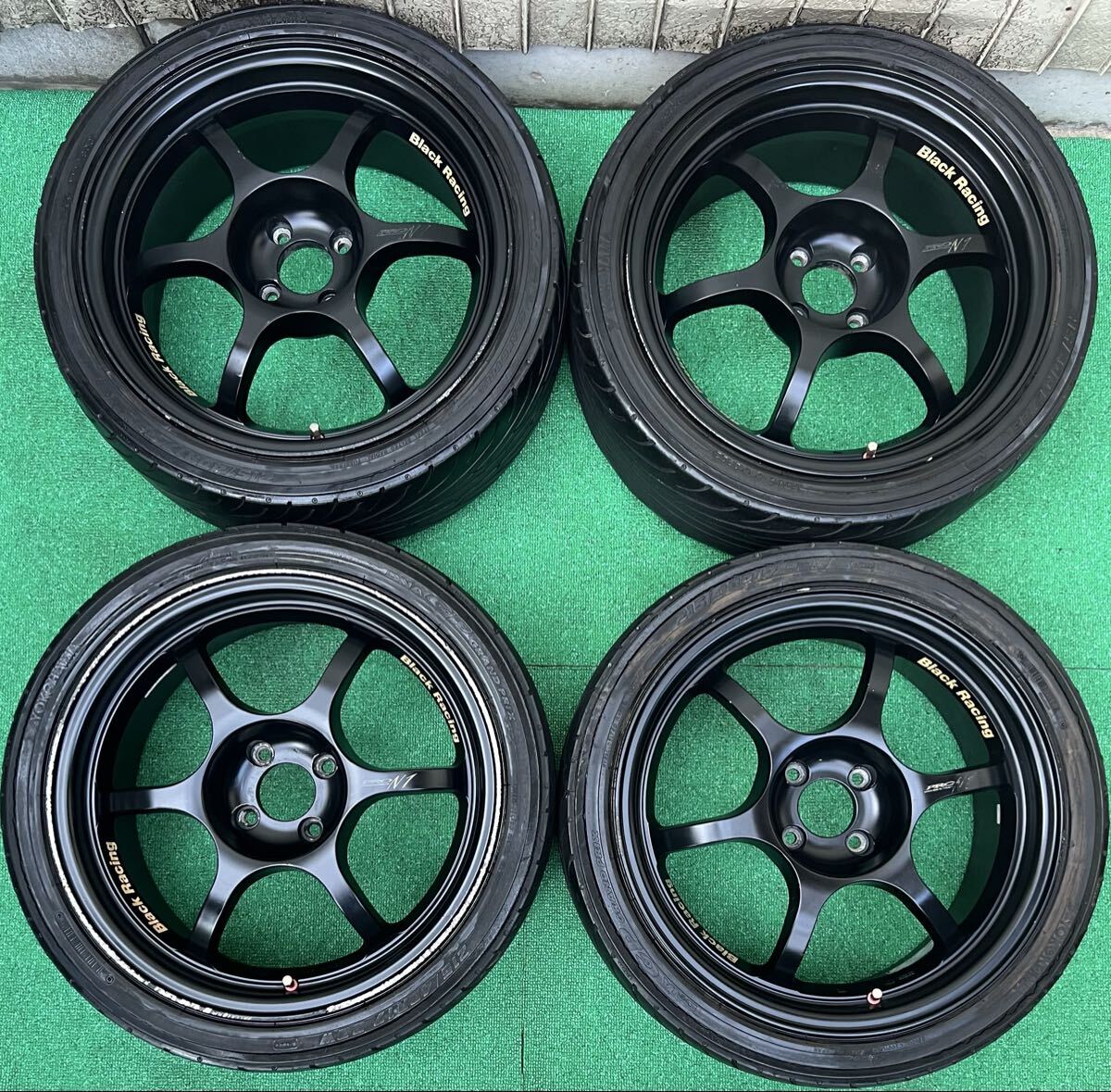 中古】軽量 Black Racing PRO N1 ブラックレーシング ホイール 1本 4H