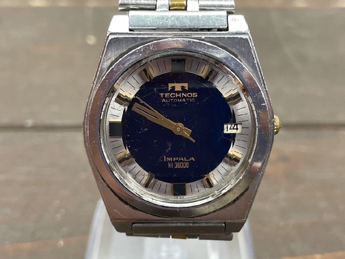 ☆新品未使用☆TECHNOS テクノス IMPALA インパラ HI-36000 自動巻き