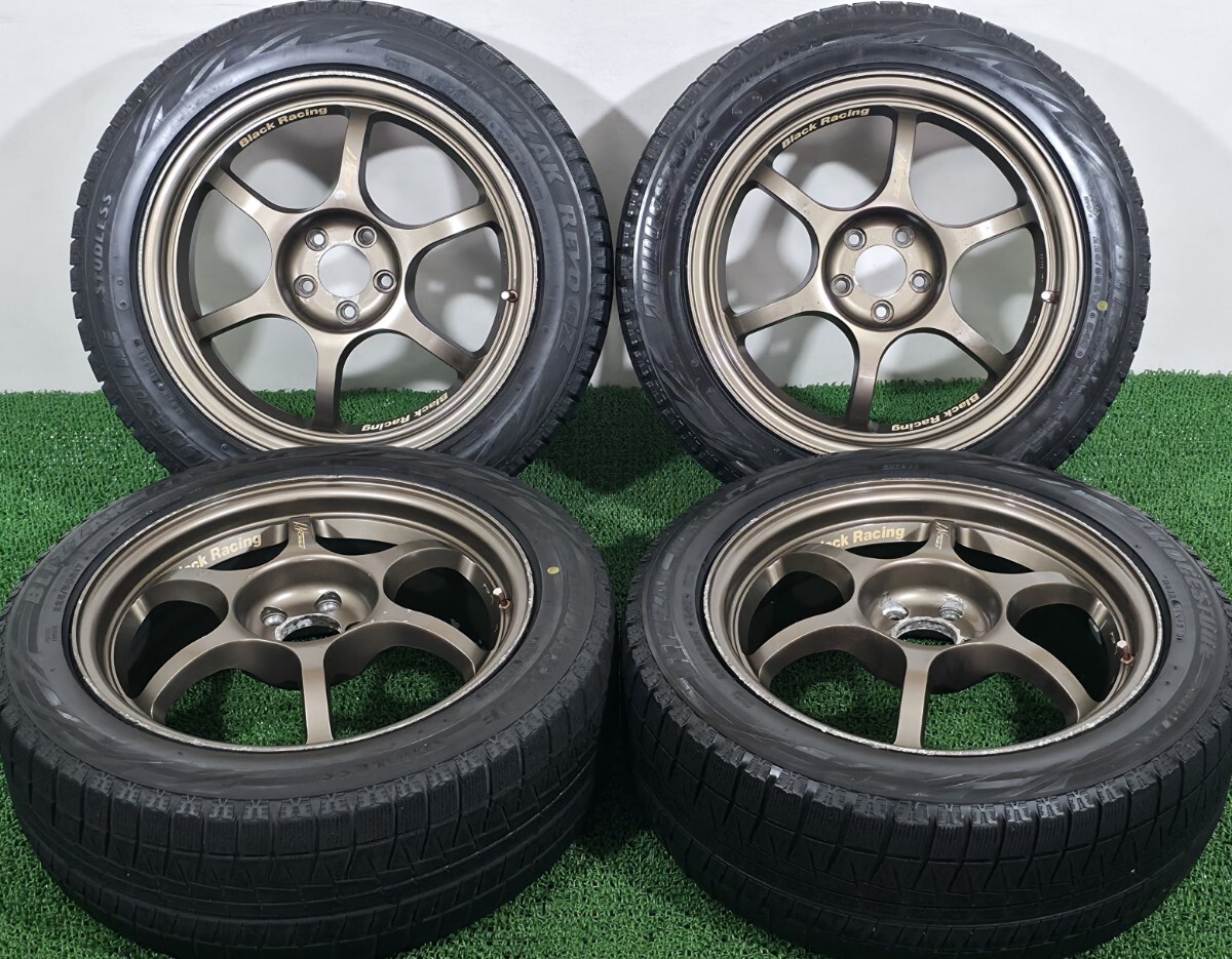 ブラックレーシング Black Racing 14×6J+40 PCD100 4H YOKOHAMA ECOS