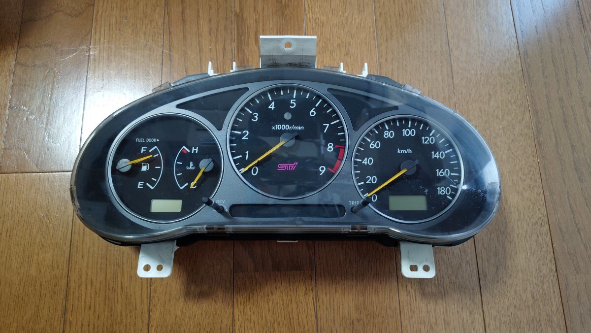 希少 北米仕様 インプレッサ WRX GDG 鷹目 純正 スピードメーター 動作 