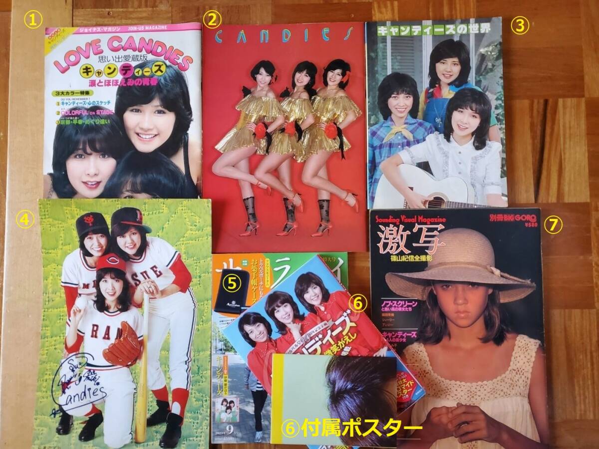 傷や汚れあり】【中古】昭和レトロ アイドルポスター キャンディーズ⑥