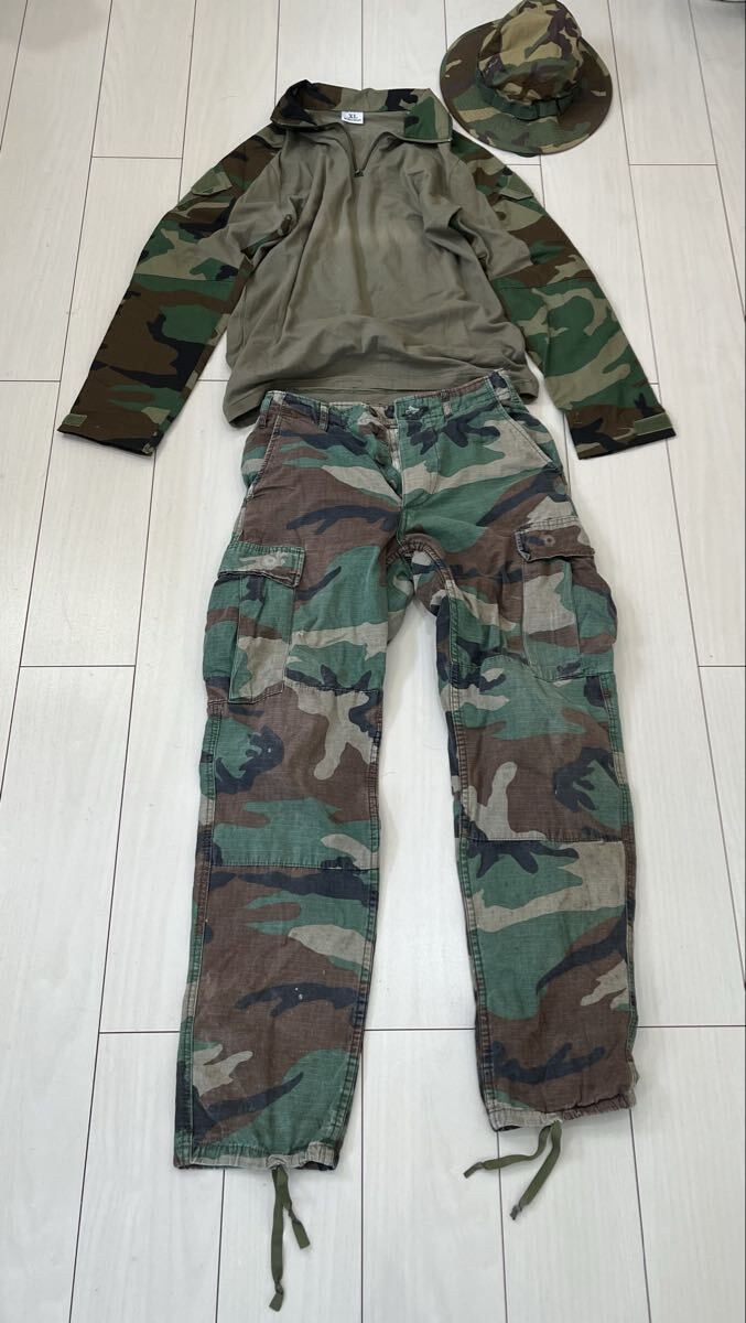 沖縄米軍海兵隊実物 ウッドランド マーパット パンツ デジタル カモ