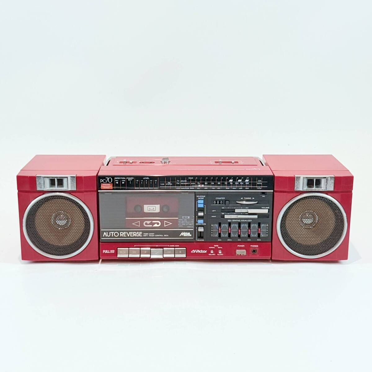 希少レア 高級ラジカセ Victor ビクター カセット デッキ PC-5 PC-D5