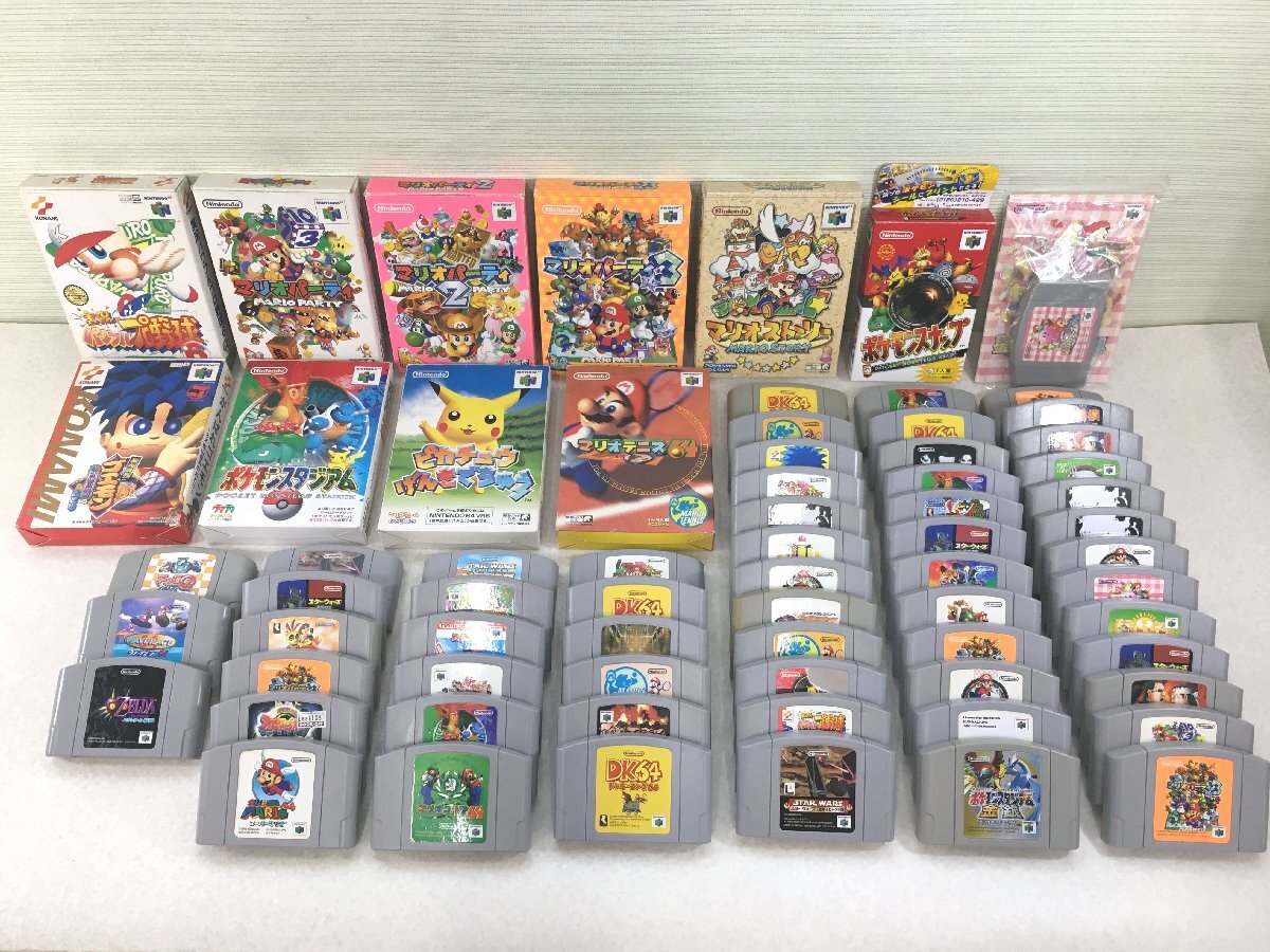 N64 ニンテンドー64 ソフト 箱あり 30本 ポケモンスタジアム マリオ
