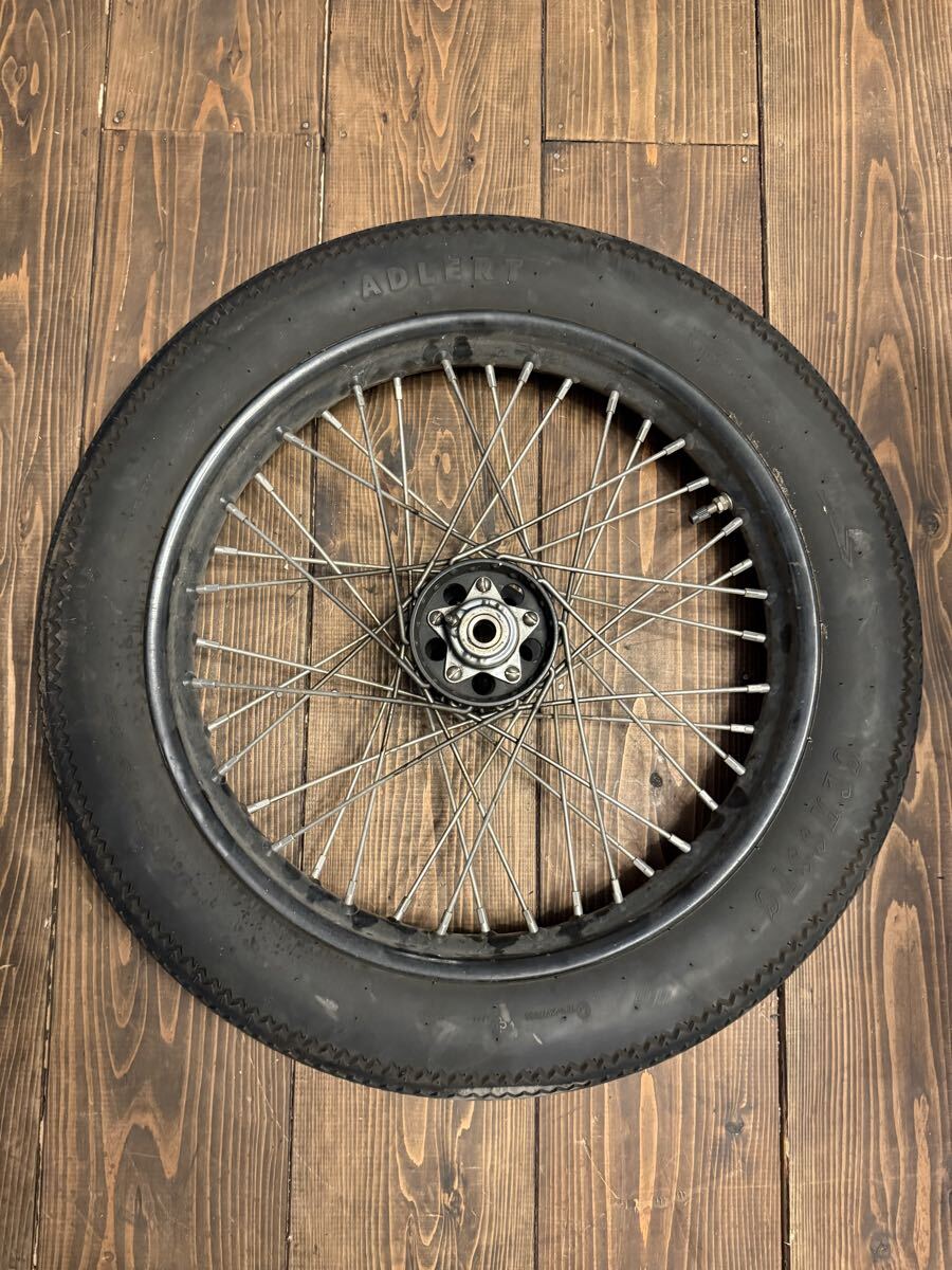 美品】ハーレー ナックル パン ショベル ホイール スターハブ 19インチ