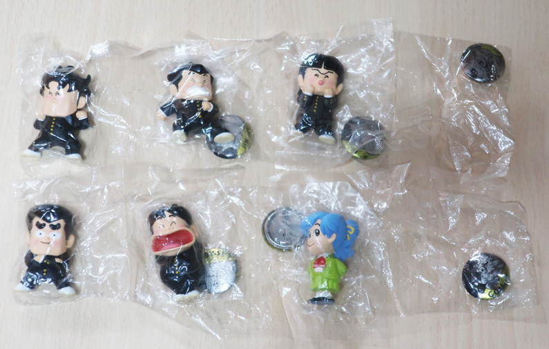 新品】【当時物】ハイスクール奇面組 消しゴム人形 5人セット【未使用