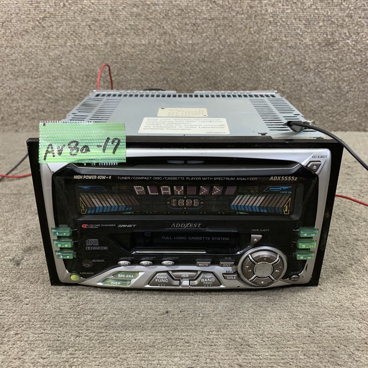 □□□□ADDZEST□ADX5455□2DIN-CD/カセット C-BUS 30W×4□の落札情報