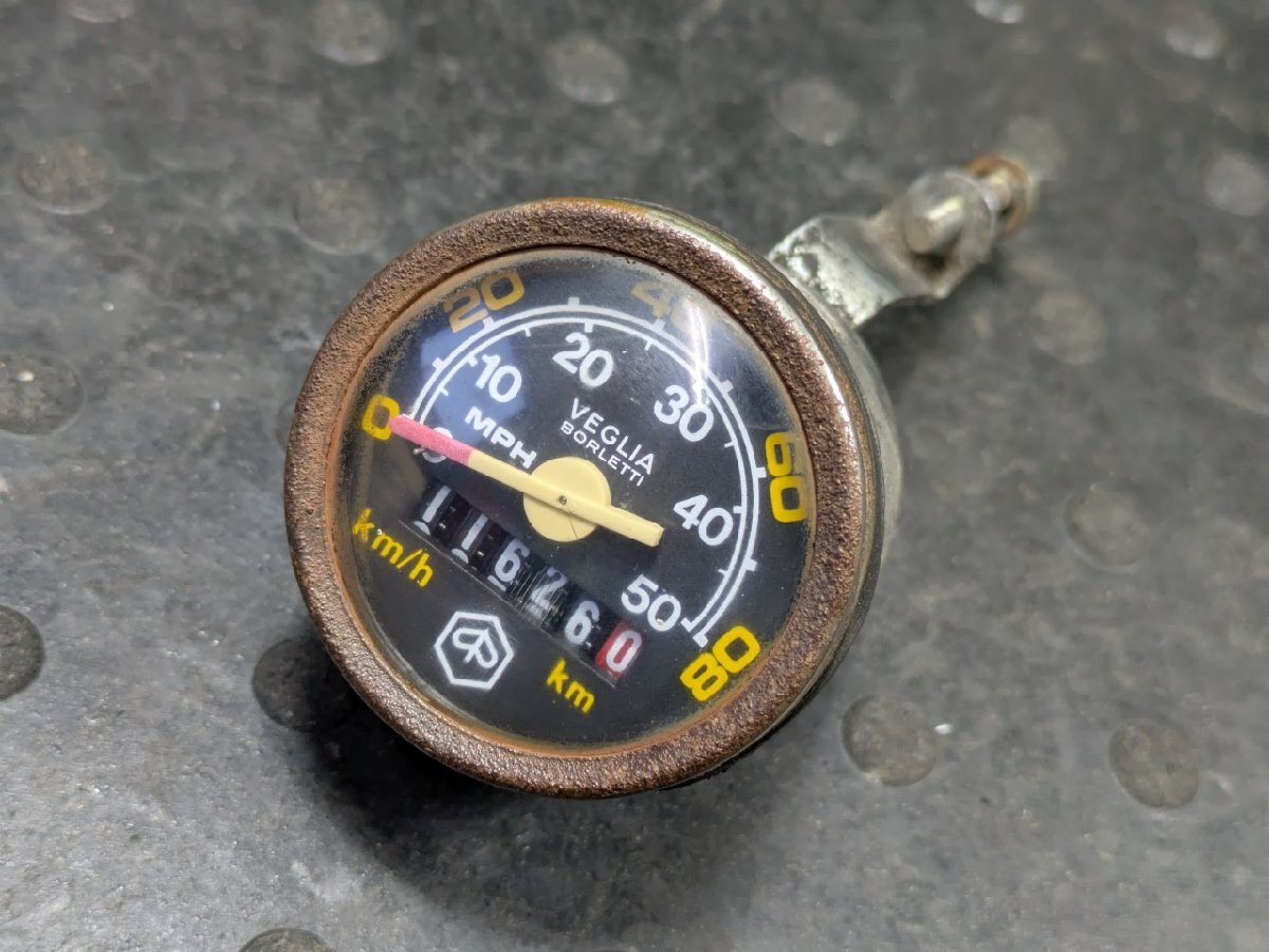 新品】Vespa PX用 スピードメーターASSY ベスパ 正常作動の確認済みの