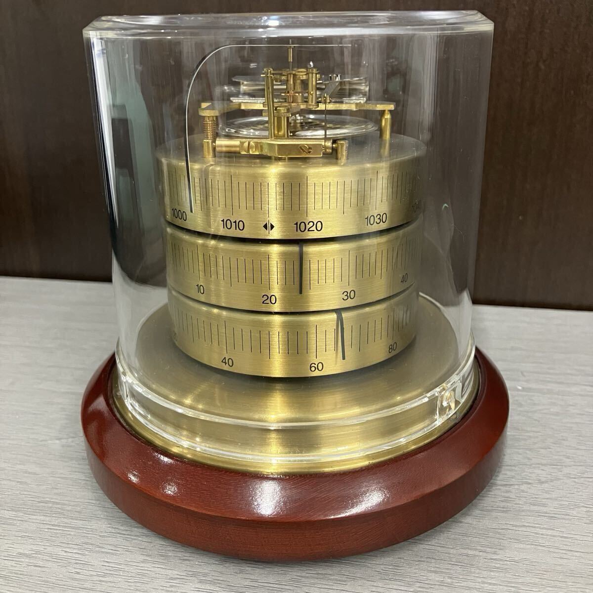 ドイツ製 【BARIGO】バリゴ温湿気圧計 3025型 金属 メタル 室内用