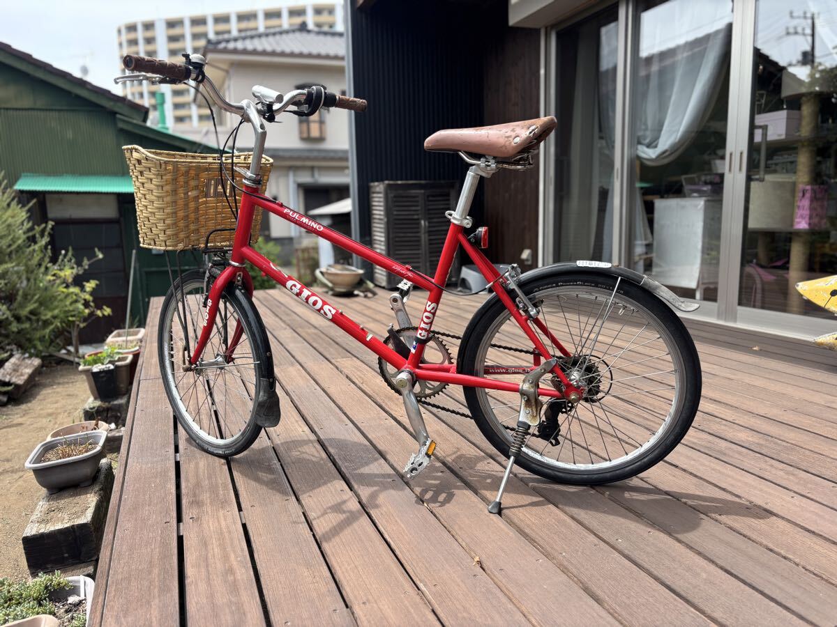GIOS ジオス ミニベロ PULMINO 7速 20インチ 前カゴ付き □ 5933B-2の