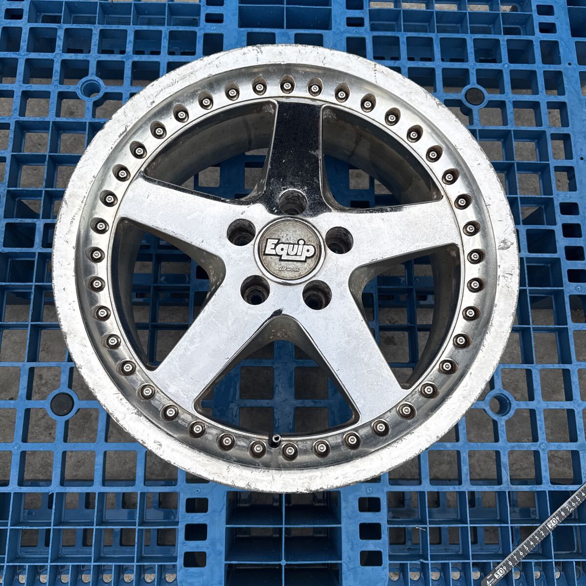 中古】WORK Equip ワーク エクイップ 18インチ メッキ 希少 DDC リム