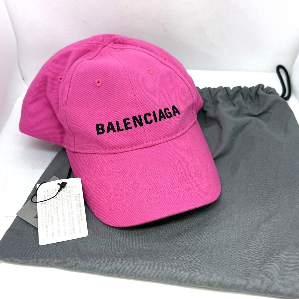 浜崎あゆみ 着 定価43890円 国内正規☆ Balenciaga コットン 刺繍 ロゴ