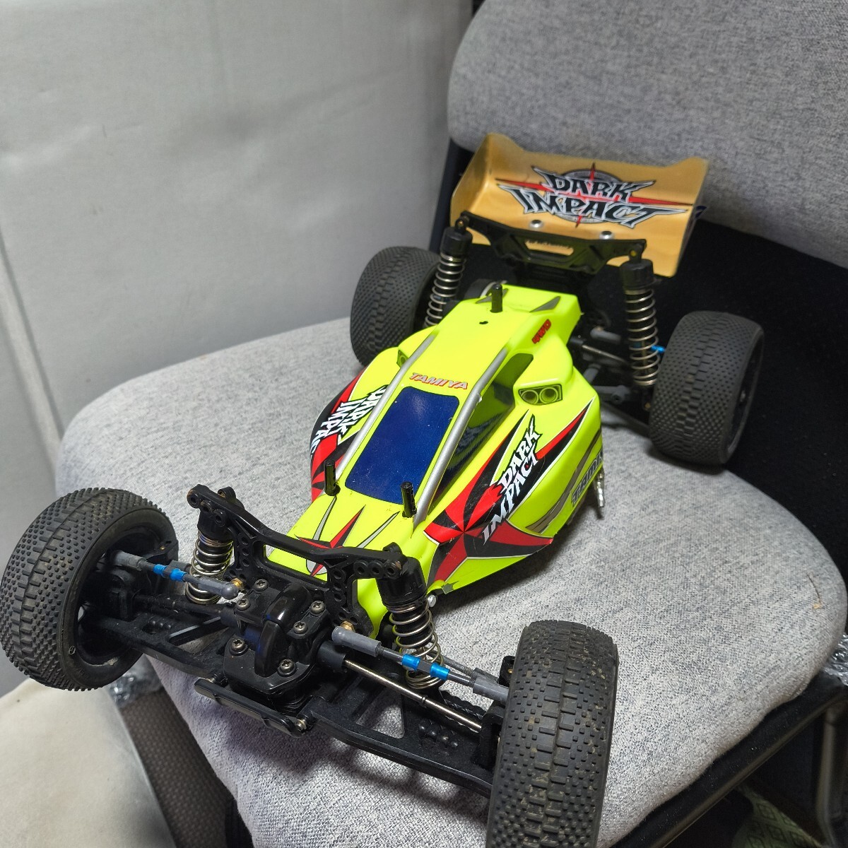 タミヤ ダークインパクト DF-03 ジャンク？、 中古サーボ付きの落札