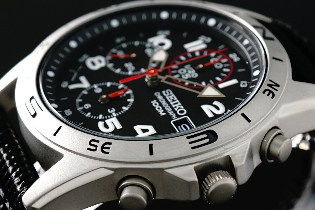 セイコー ミリタリーデザイン 7S26-3060 自動巻 黒文字盤 SEIKO メンズ