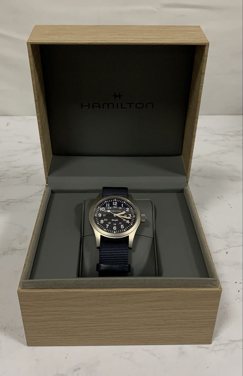 中古】錨イカリマーク 白文字盤 HAMILTONハミルトン Khakiカーキ 9797