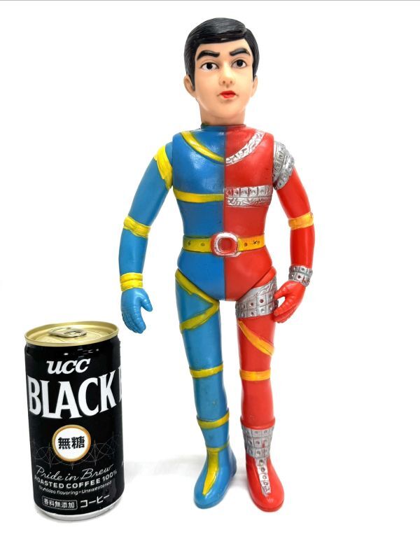 ソフビ 旧バンダイ 仮面ライダー青マスク 2本ライン 当時モノ