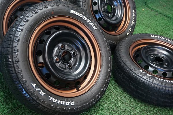 中古タイヤ☆155/55-14 155/55R14 マツダ純正 スチールホイール 鉄チン