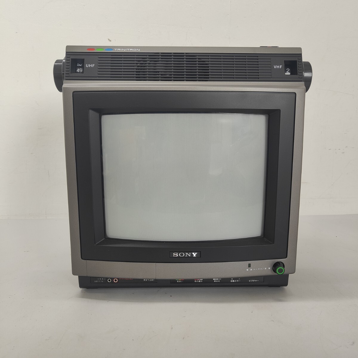 中古】【ジャンク】 昭和レトロ 木調カラーテレビ ブラウン管テレビ