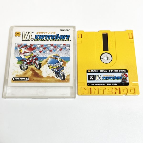 中古】VS エキサイトバイク ファミコン ディスクシステム チラシ 販促