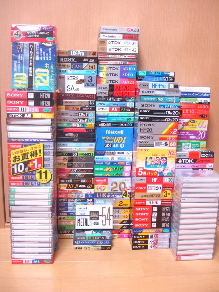 カセットテープ 録音済み 中古 カラフル SONY 46分×7本 maxell 46分×3