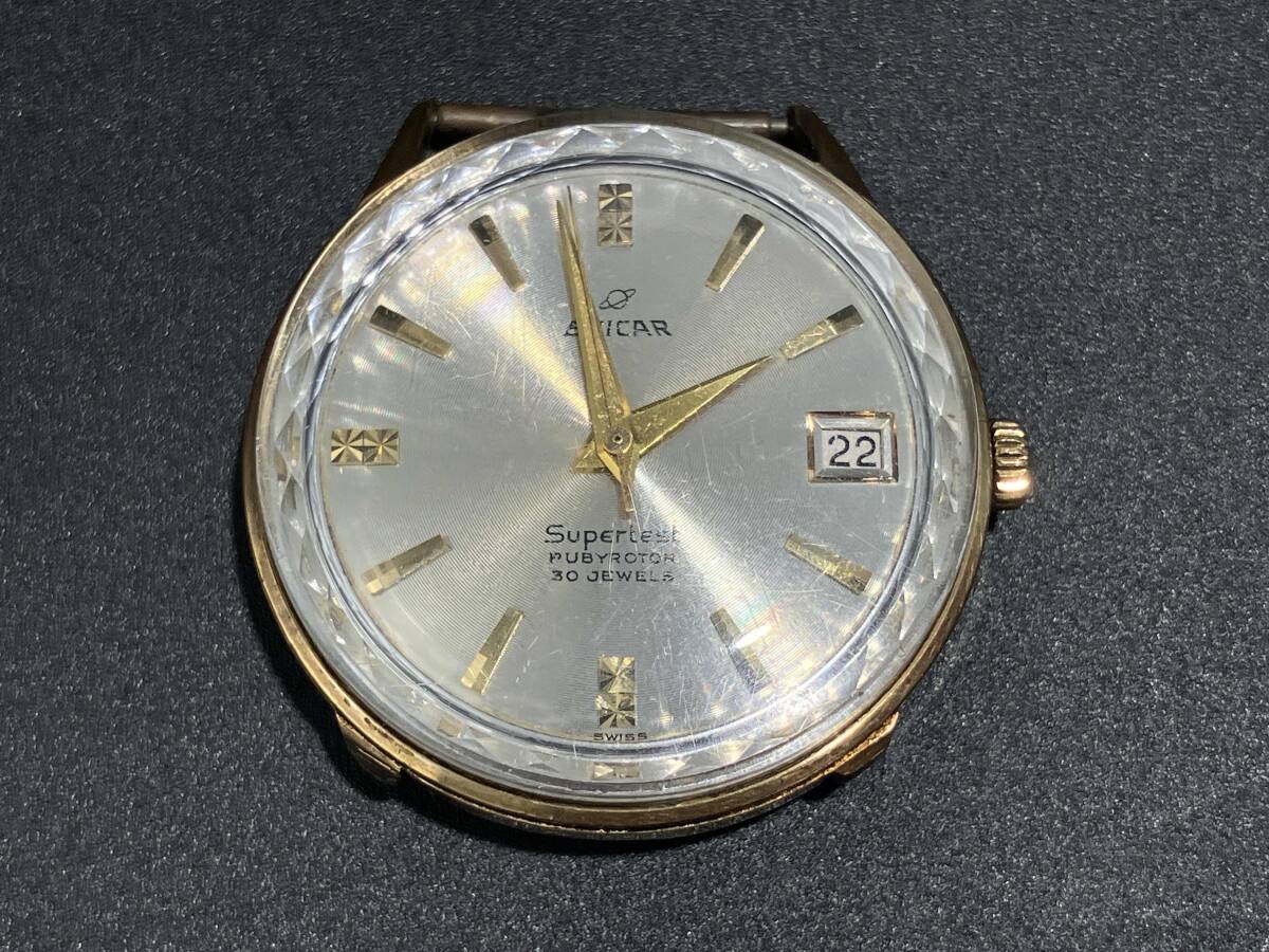 N-6226】ENICAR Supertest 33 ROTOR-AUTOMATIC エニカ 腕時計 自動巻き