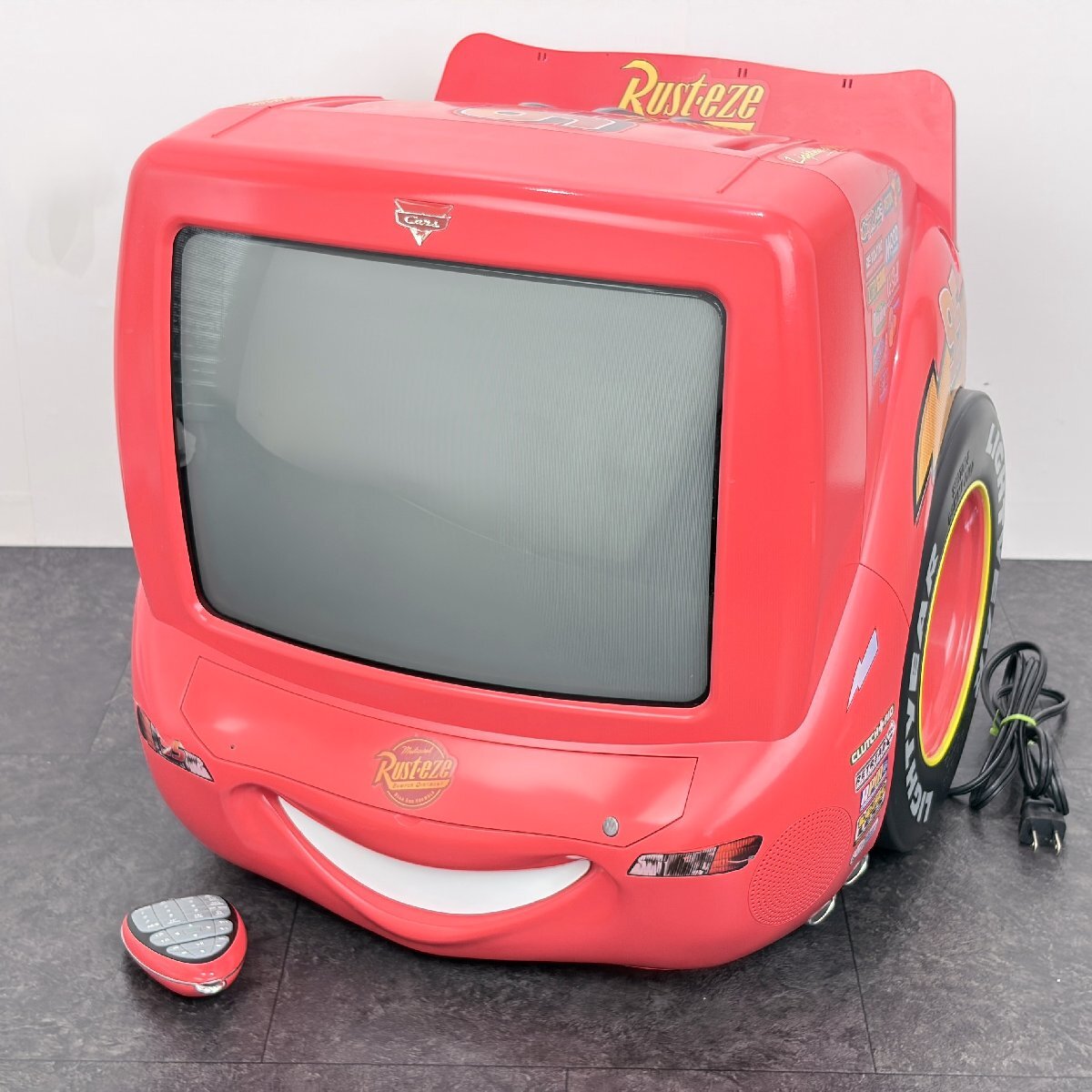 中古】☆限定品☆ □カーズ DVDコンボ ディズニー 14型ブラウン管TV