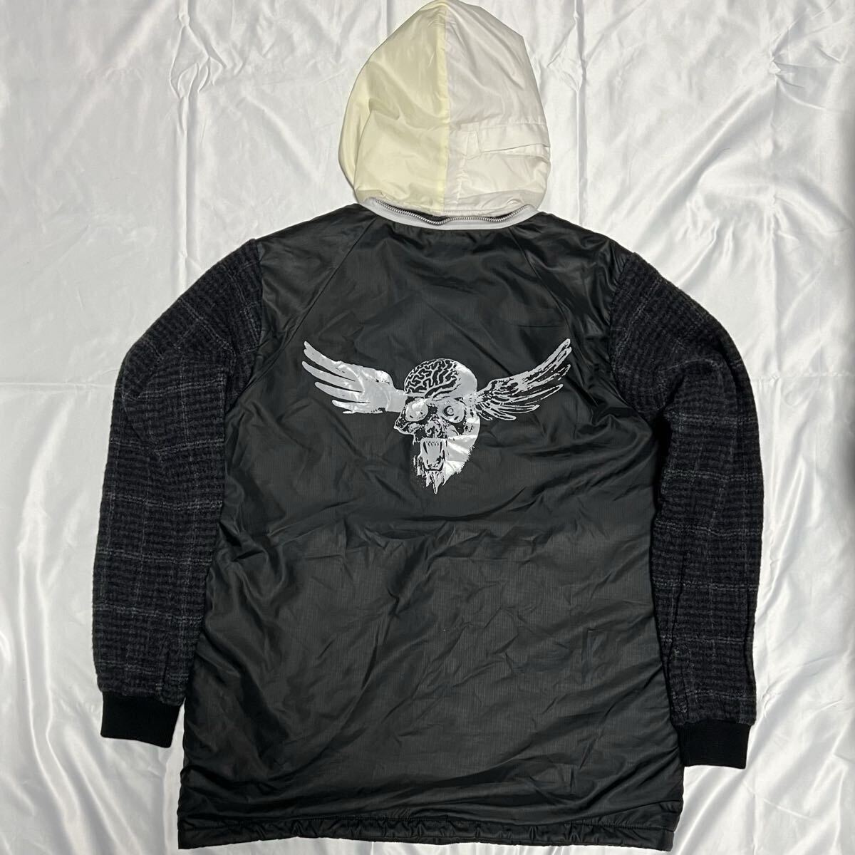 undercoverism/skull giz arabic/zip swingtop/cotton/BLK/but scab