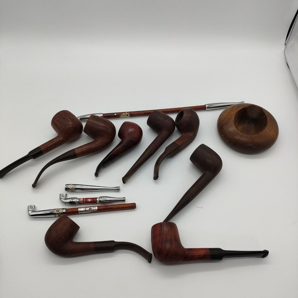 TB526喫煙具 キセル パイプ◇Esterd BRIAR 206-B/年代物/煙管筒/煙管