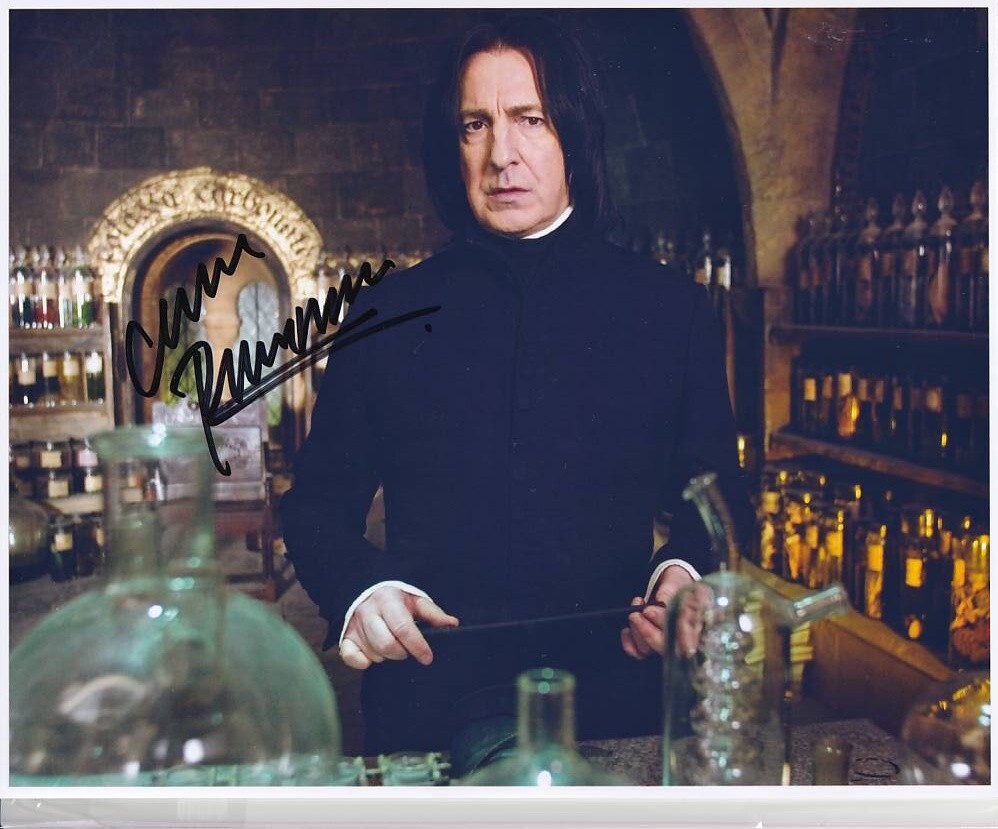 新品】アラン・リックマン 直筆サインフォト/写真 ハリーポッター Alan
