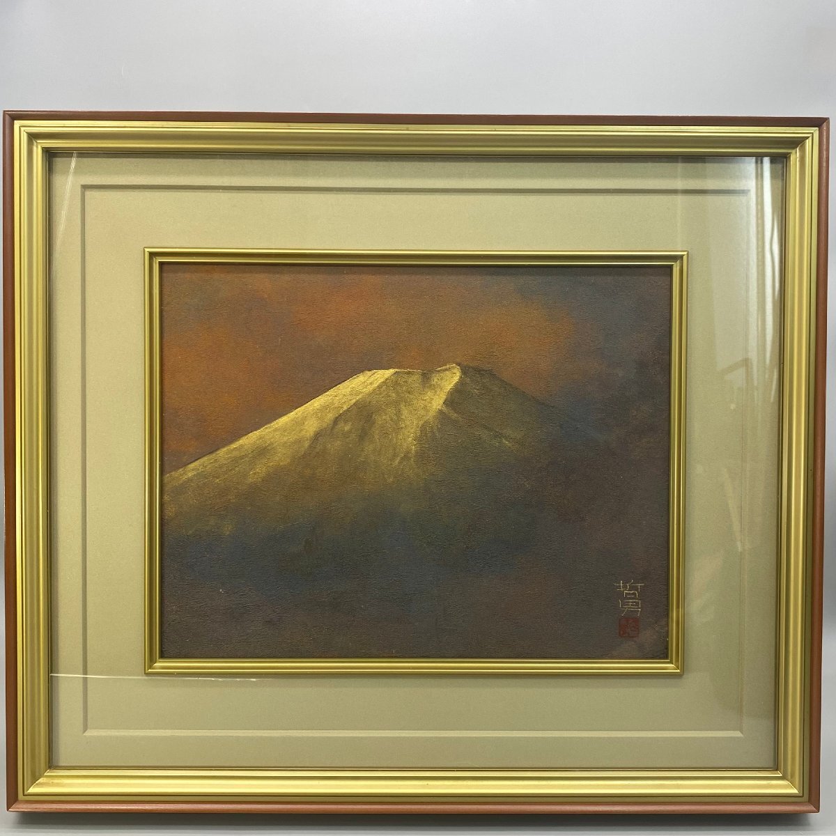 GLC】黒澤正 「白鷺」 日本画12号共シール 院展特待 師：今野忠一の