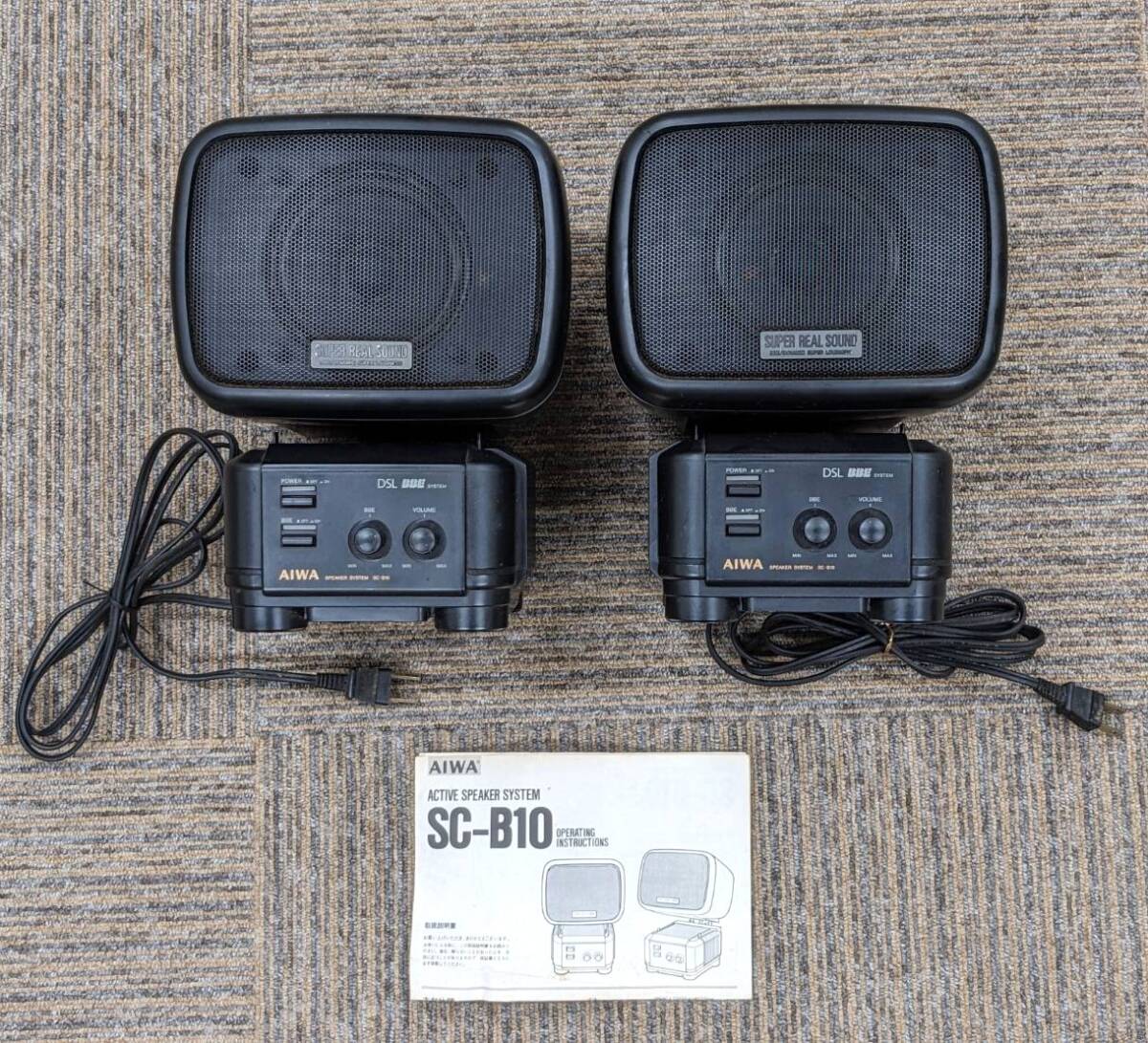 AIWA アイワ アクティブスピーカー SC-UC78 長期保管 美品 動作品の