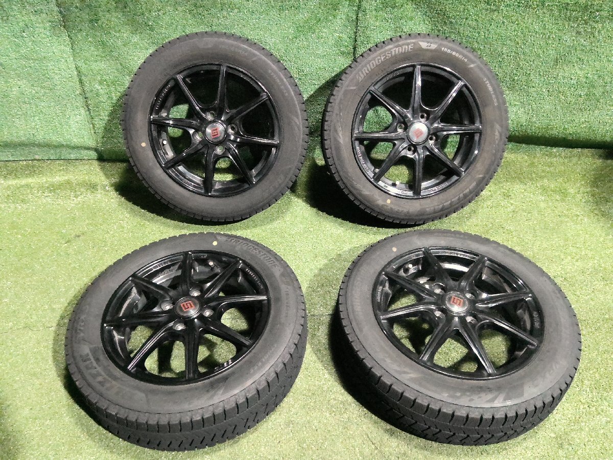 ENKEI RPF1rs 15×8J +28 PCD100-4H A052 225/50R15付 2本セットの落札