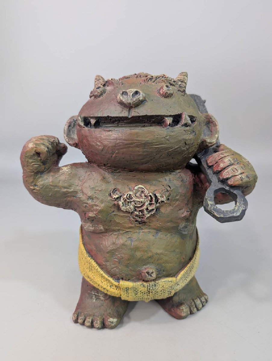 セトクラフト 鬼 置物 25cm 赤鬼 SETO CRAFT 2005/魔除け・縁起物
