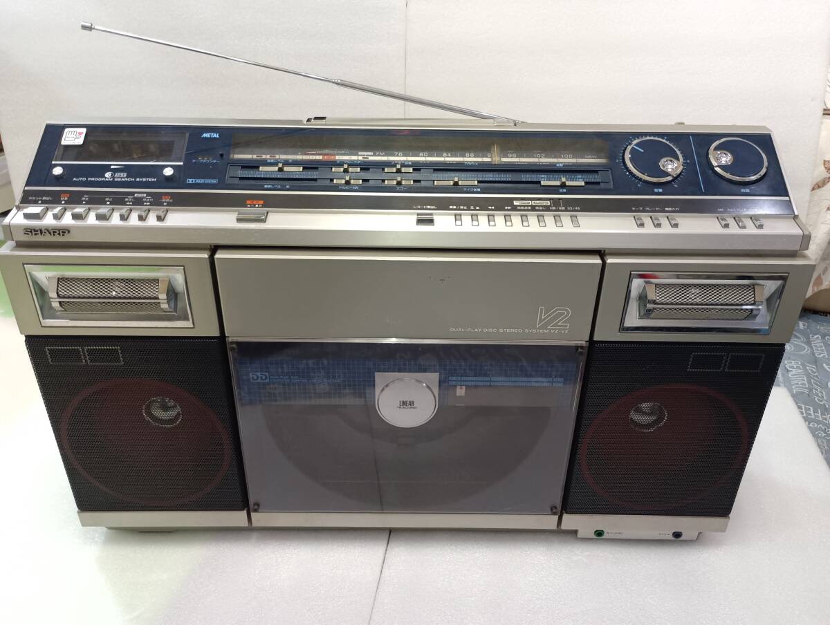 ★ジャンク★ビクター★ステレオラジオカセットプレーヤー★レトロ ジャンク Victor レコードプレーヤー カセットデッキ FM AMラジオ my
