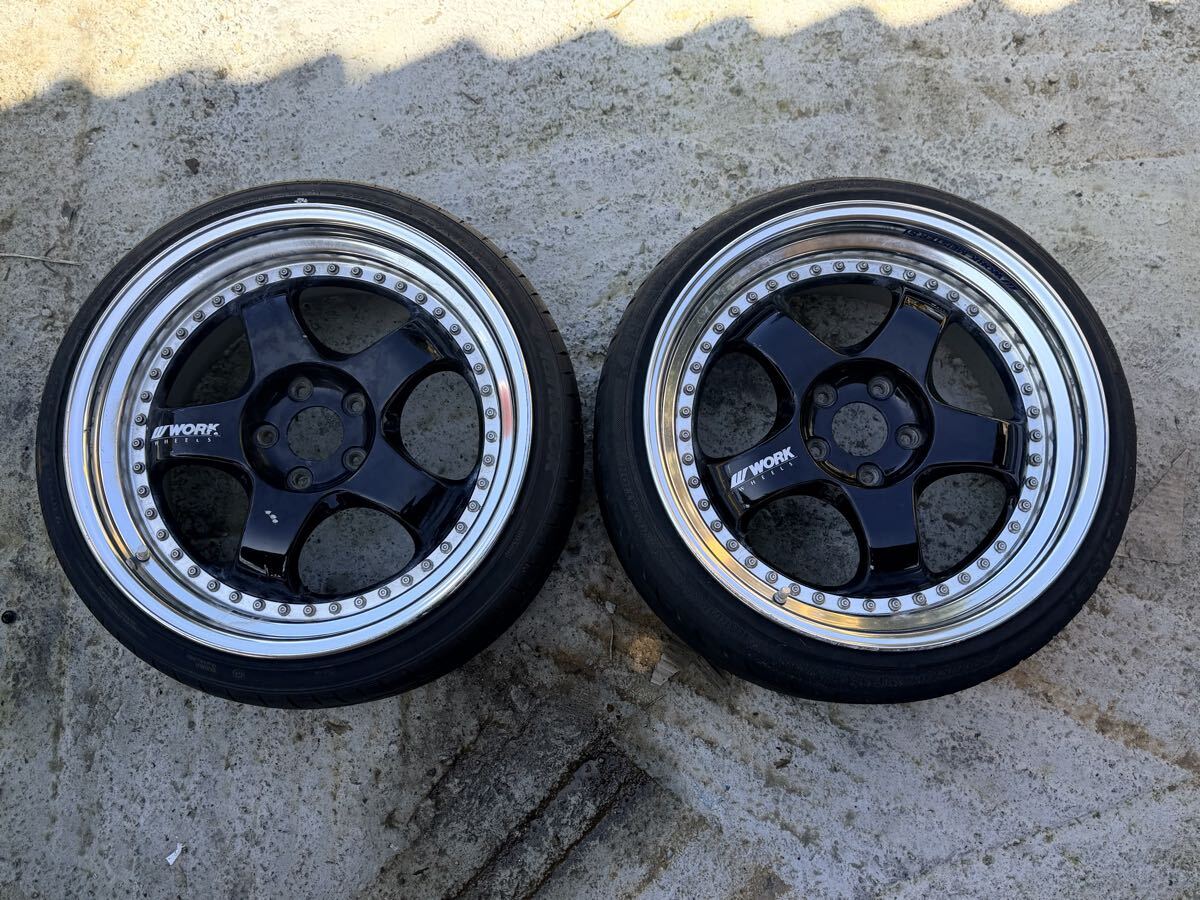 WORK Equip 01 14インチ 165/55R14 ワーク エクイップ 01 2本 14インチ 8.5j -12 114.3 タイヤ付き WORK