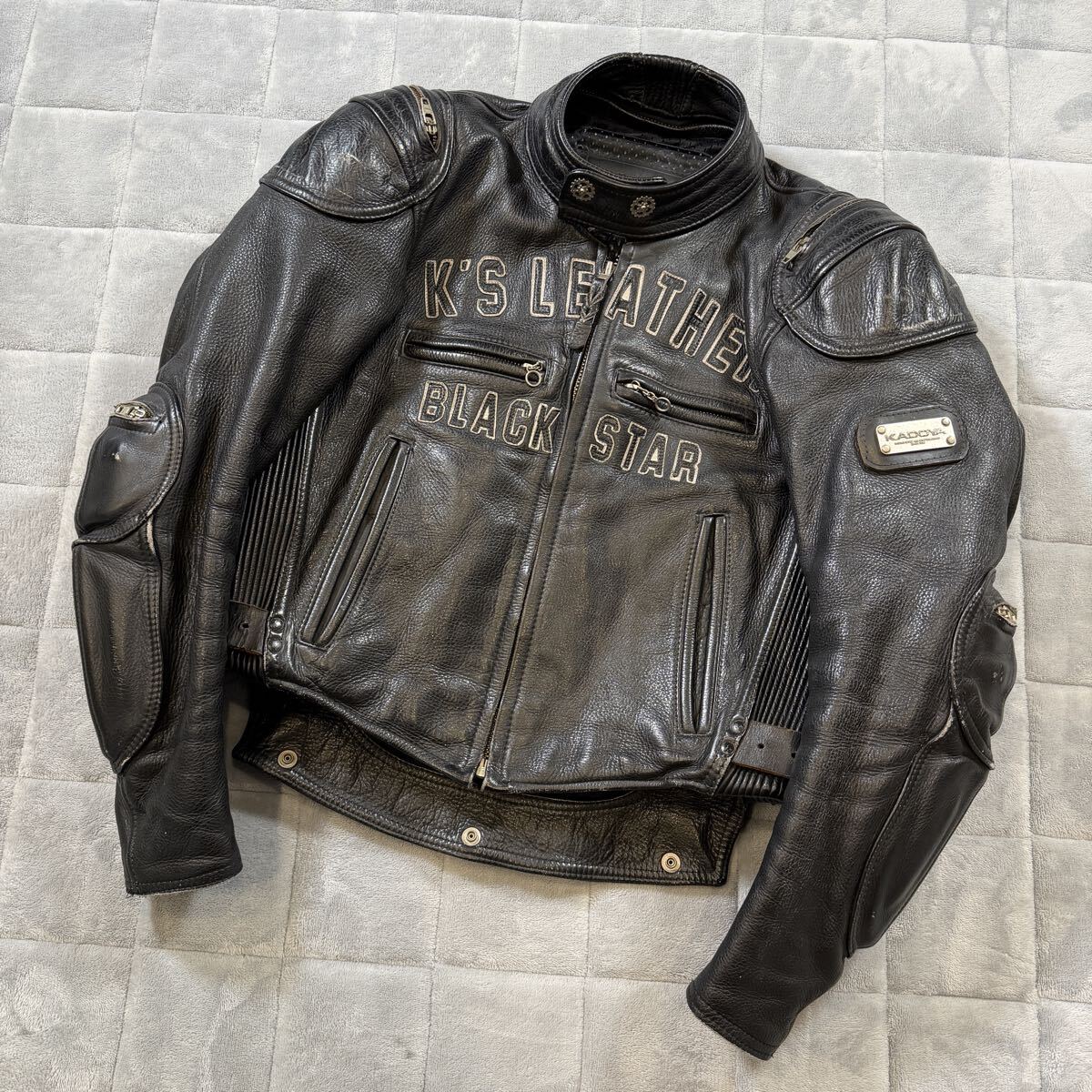 KADOYAライドRIDE デニムベスト 東本昌平 　　 特別限定価格を実施中 ☆美品☆KADOYA デニム ベスト Gベスト カドヤ RIDE 東本昌平の落札