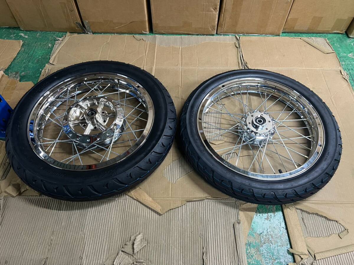 中古】GSX400E 刀 後期型 スズキ純正 ホイール Wディスク用 前後18 中古】GSX400E 刀 後期型 スズキ純正 ホイール Wディスク用 前後18