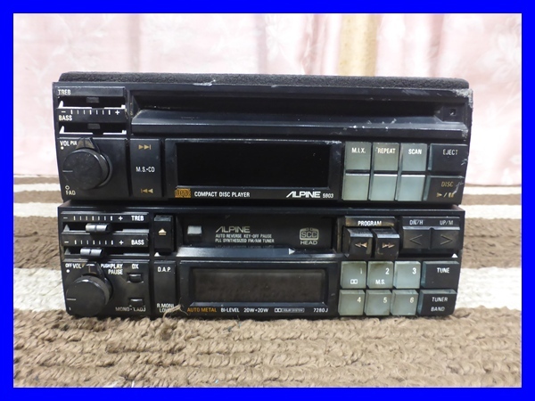○ALPINE アルパイン 7620J アンプレスカセットデッキ juba ジャンク品