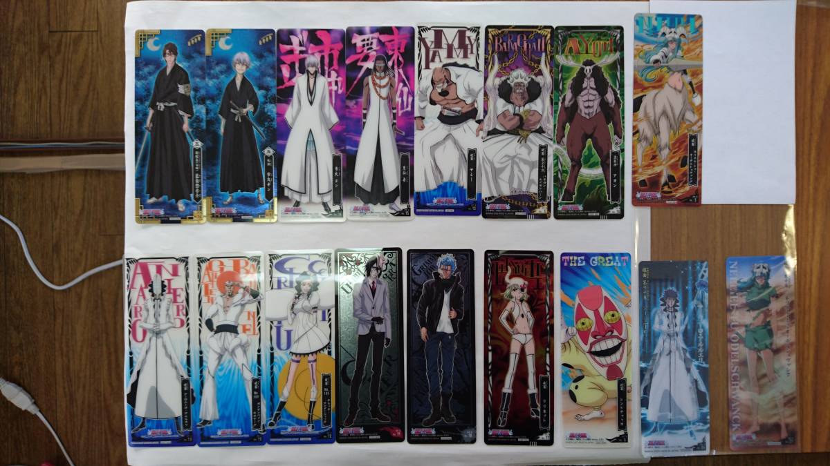 BLEACH THE CARD GUM シリーズバラバラ 藍染惣右介、市丸ギン、東仙要