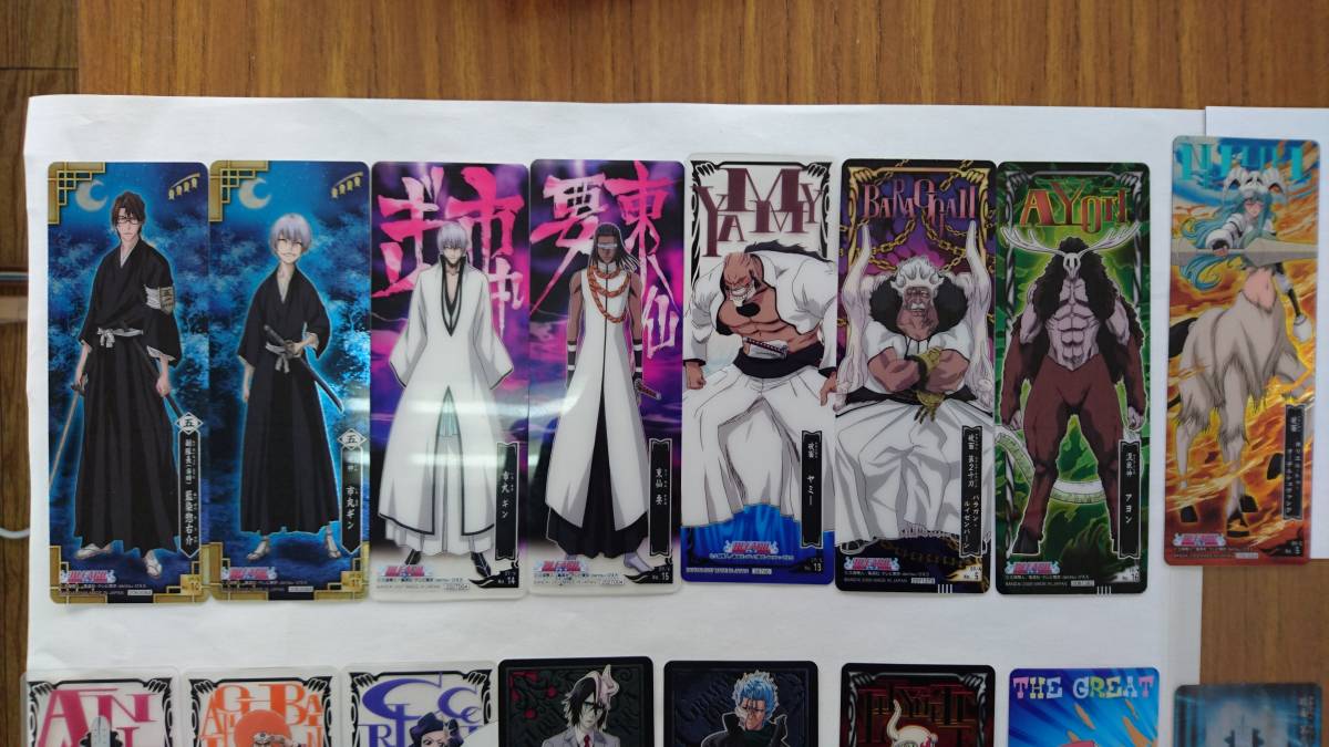 BLEACH THE CARD GUM シリーズバラバラ 藍染惣右介、市丸ギン、東仙要