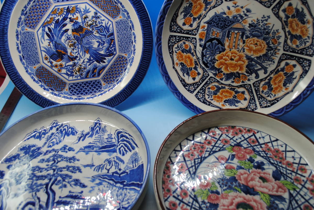 1092蔵出し 精峰窯 大皿直径31.5cm 深鉢大口径29cm超豪華2枚