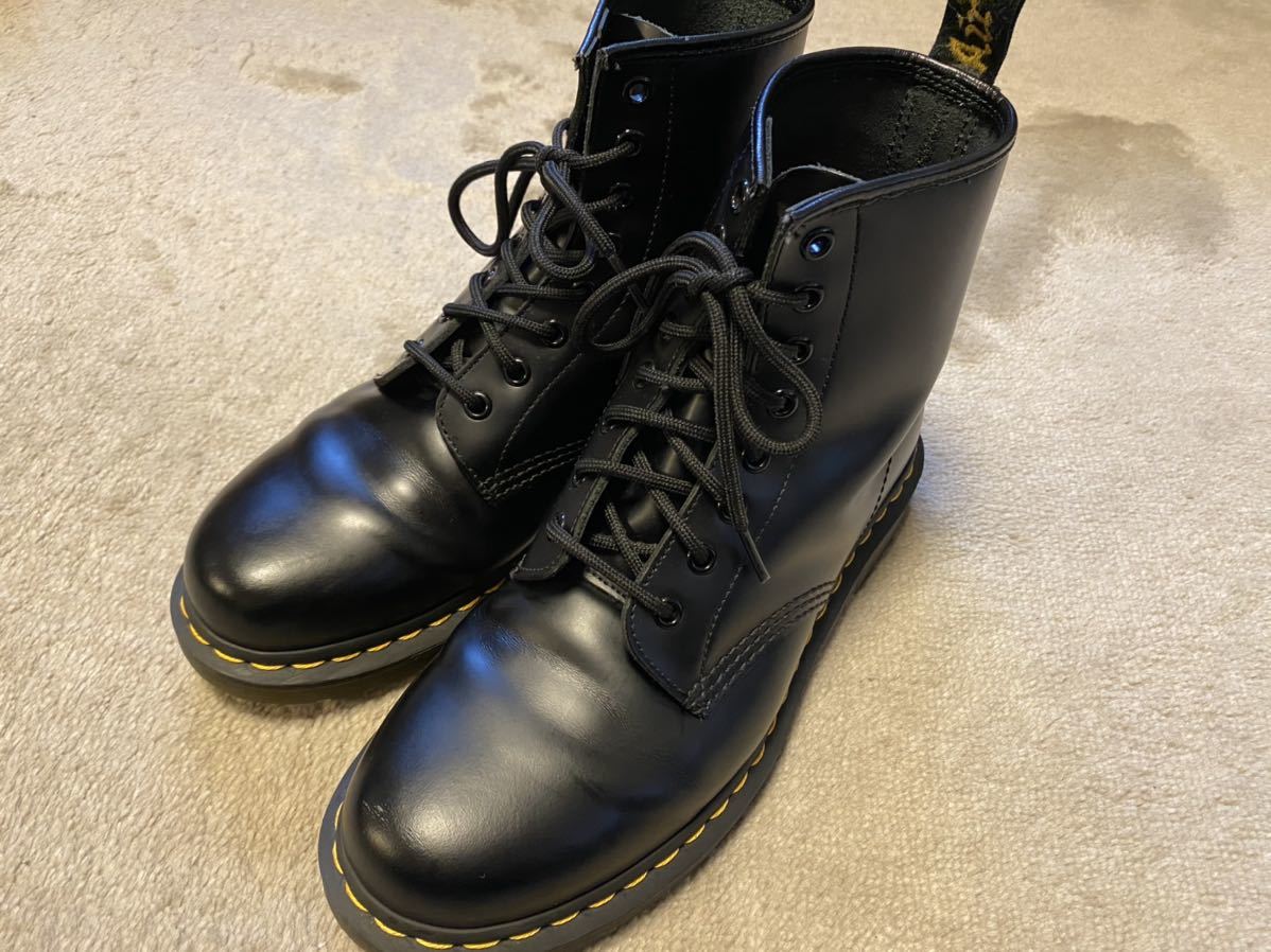 Martens ドクターマーチン 8ホールブーツ 1460 ブラック メンズ Uk7 約26cm 箱なし の落札情報詳細 ヤフオク落札価格情報 オークフリー スマートフォン版