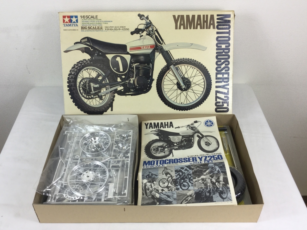 TAMIYA】1/6 YAMAHA ヤマハ モトクロッサーYZ250プラモデル