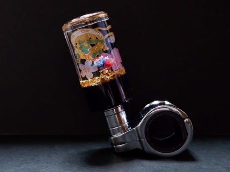水中花　ハンドルスピナー　ハンドルスピンナー　風神雷神 新品】☆水中花ロングハンドルスピンナー 5☆風神雷神×桜☆ロング
