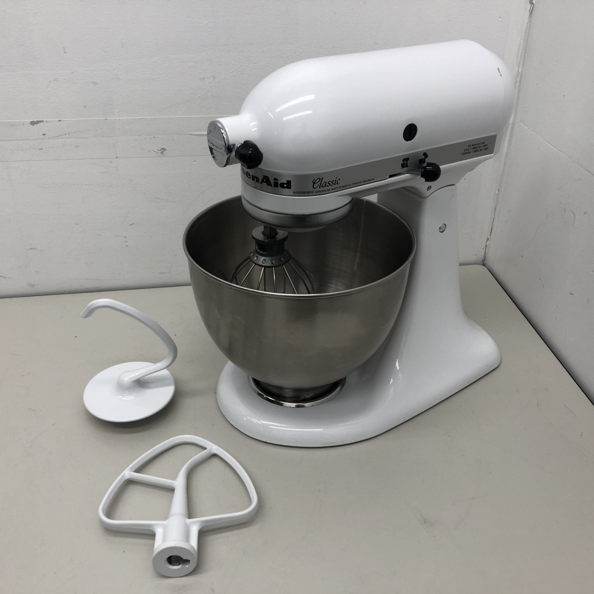KitchenAid Max Watts325 スタンドミキサー ホワイト 美品 KitchenAid Max Watts325 スタンドミキサー ホワイト 美品