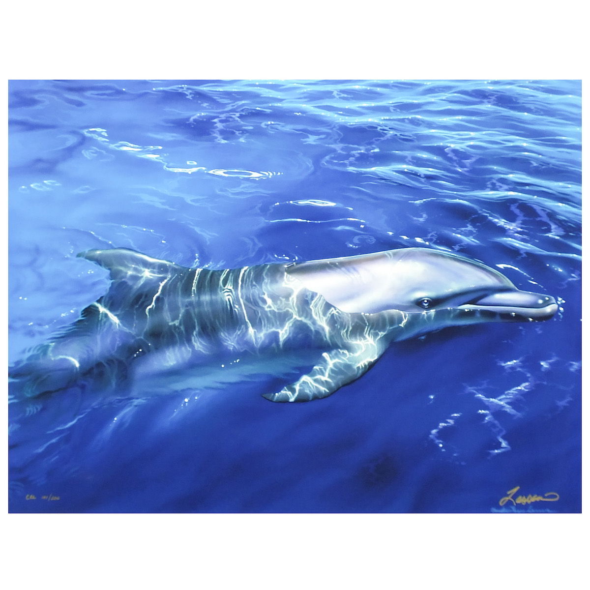 ラッセン版画 タヒチアンブルー