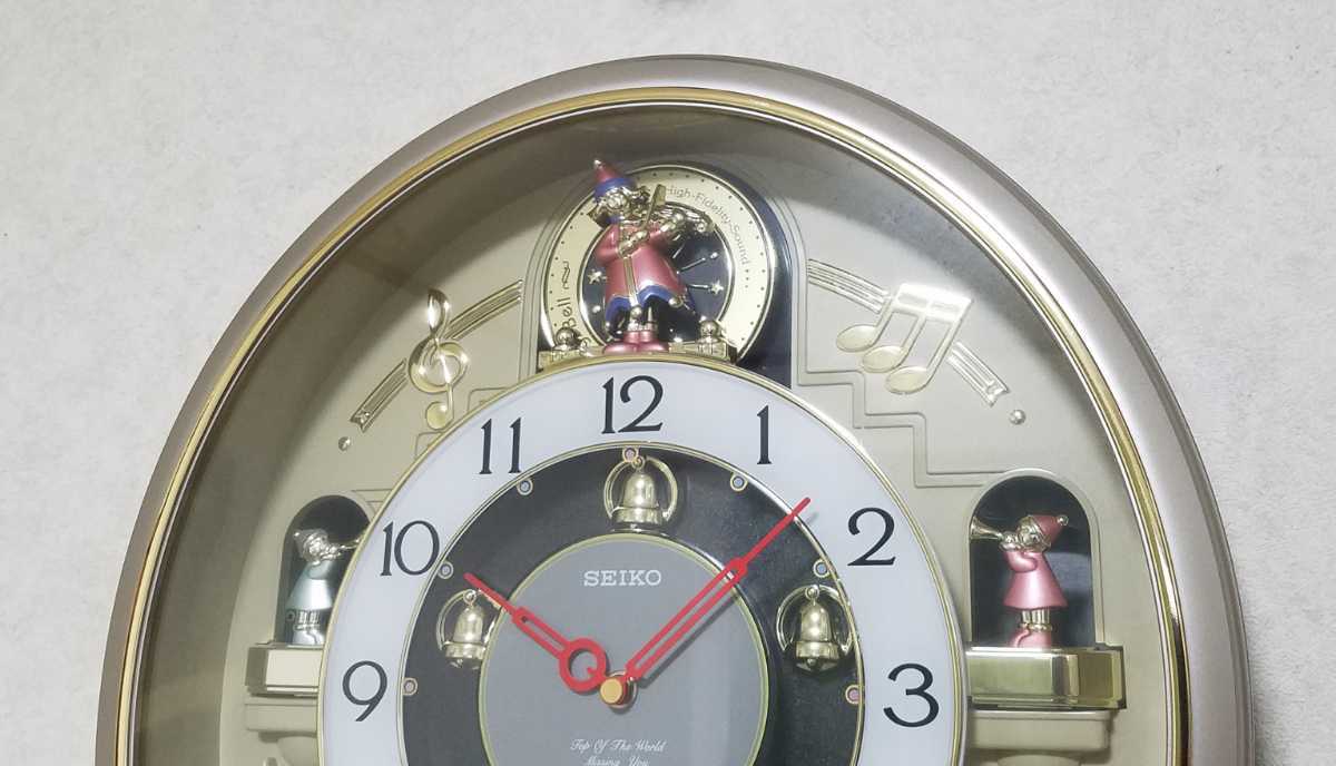 動作品】SEIKO Charming bell RE538S からくり時計 掛け時計 メロディ