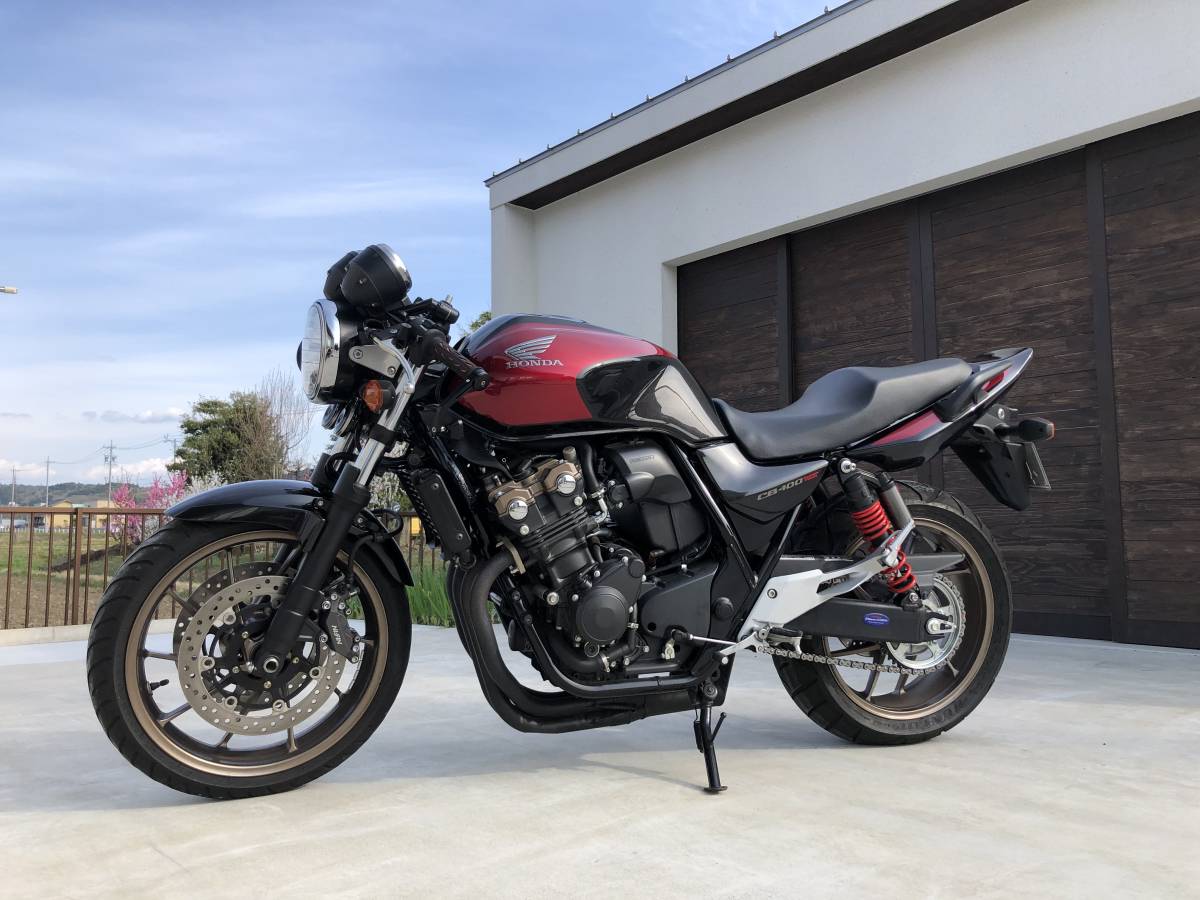 ☆CB400SF Revo(NC42.NC39)用綾織カーボンフロントフェンダー