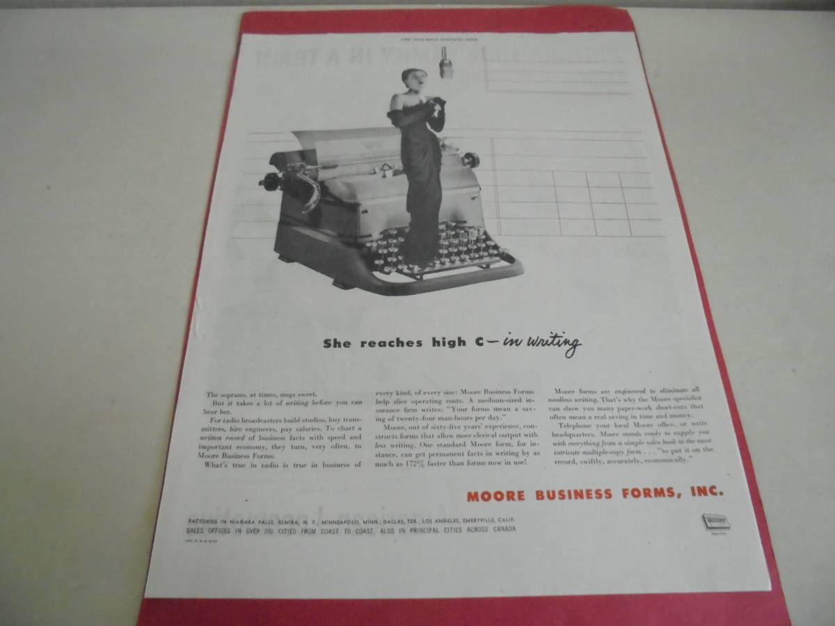 即決 広告 アドバタイジング 鉄道 レールロード １９５４年 レトロ アンティーク イラスト コレクター タイプライター アメリカ の落札情報詳細 ヤフオク落札価格情報 オークフリー スマートフォン版